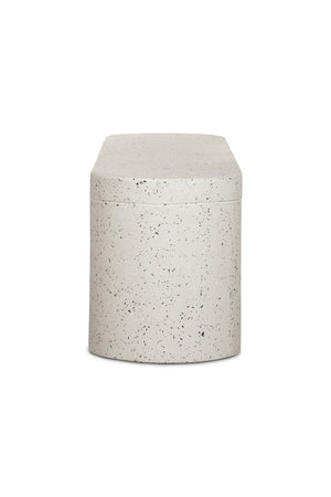   Modern European furniture - White Terrazzo Outdoor Bench - www.oroa.com | Oroa.com