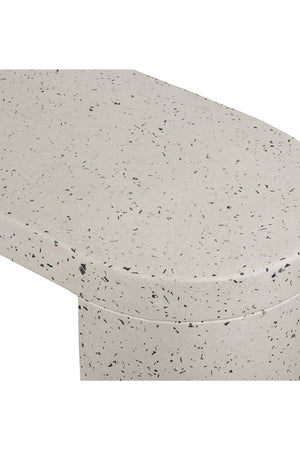   Modern European furniture - White Terrazzo Outdoor Bench - www.oroa.com | Oroa.com