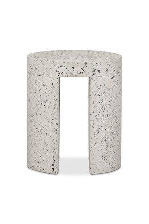   Modern European furniture - White Terrazzo Outdoor Stool - www.oroa.com | Oroa.com