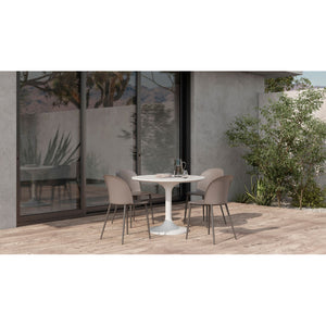   Modern European furniture - White Terrazzo Outdoor Coffee Table - www.oroa.com | Oroa.com