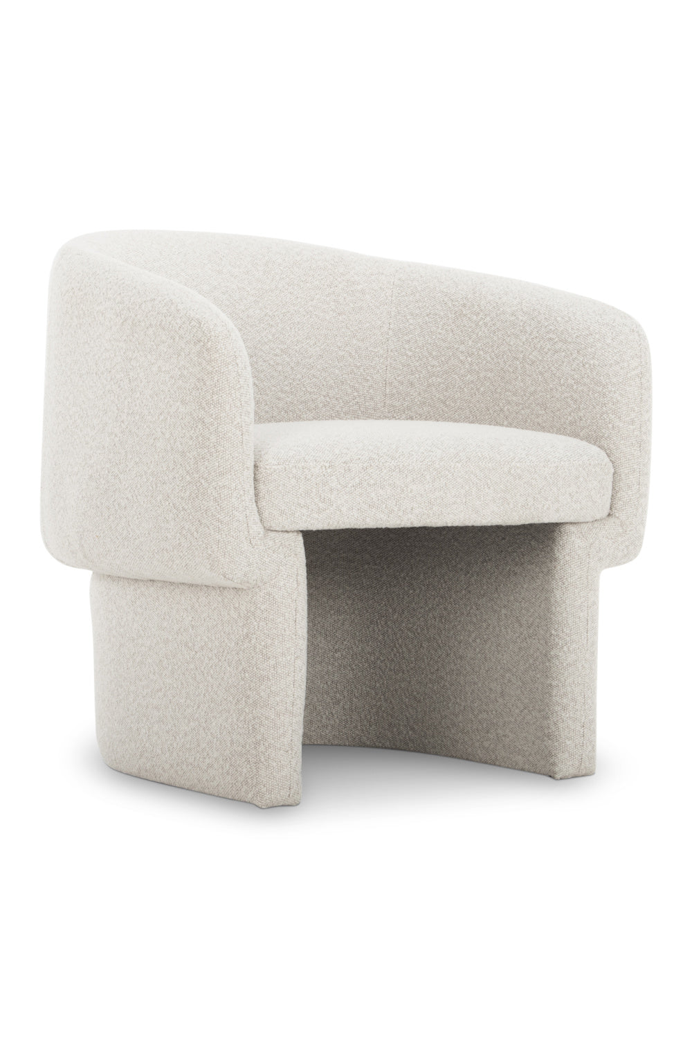   Modern European furniture - White Curved Occasional Chair - www.oroa.com | Oroa.com