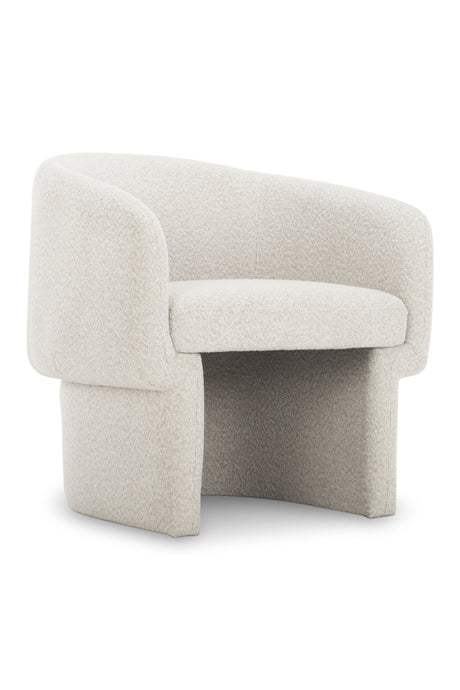   Modern European furniture - White Curved Occasional Chair - www.oroa.com | Oroa.com