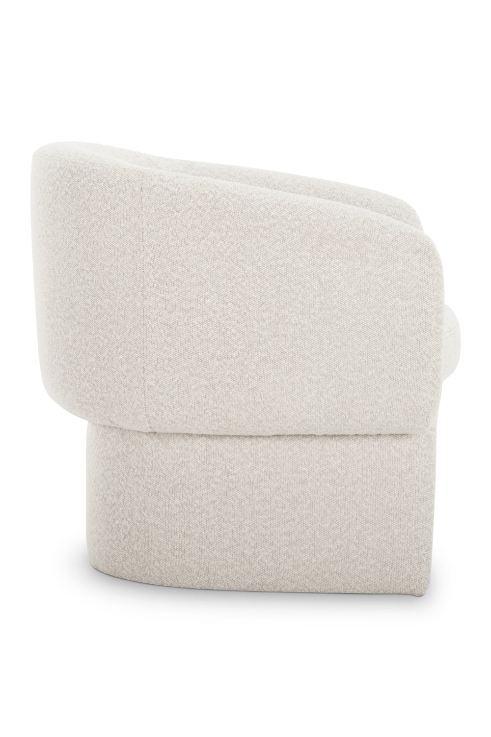   Modern European furniture - White Curved Occasional Chair - www.oroa.com | Oroa.com
