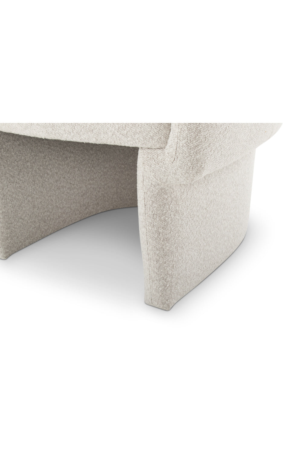   Modern European furniture - White Curved Occasional Chair - www.oroa.com | Oroa.com