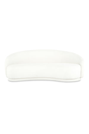   Modern European furniture - Curved Cream Boucle Sofa - www.oroa.com | Oroa.com