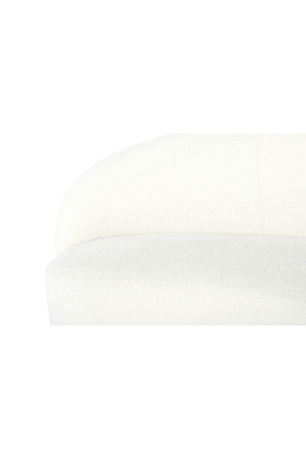   Modern European furniture - Curved Cream Boucle Sofa - www.oroa.com | Oroa.com