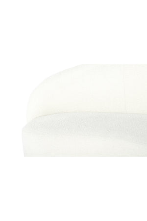   Modern European furniture - Curved Cream Boucle Sofa - www.oroa.com | Oroa.com