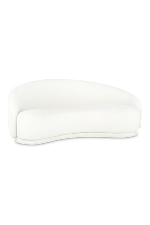   Modern European furniture - Curved Cream Boucle Sofa - www.oroa.com | Oroa.com