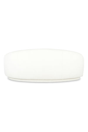   Modern European furniture - Curved Cream Boucle Sofa - www.oroa.com | Oroa.com