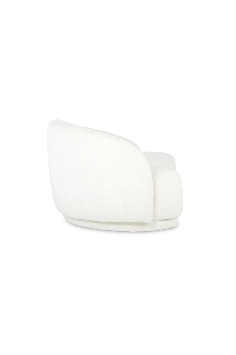   Modern European furniture - Curved Cream Boucle Sofa - www.oroa.com | Oroa.com