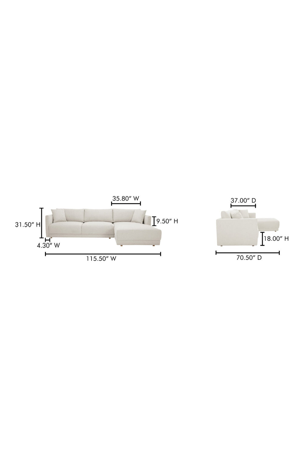   Modern European furniture - Modern Minimalist Sectional Sofa - www.oroa.com | Oroa.com