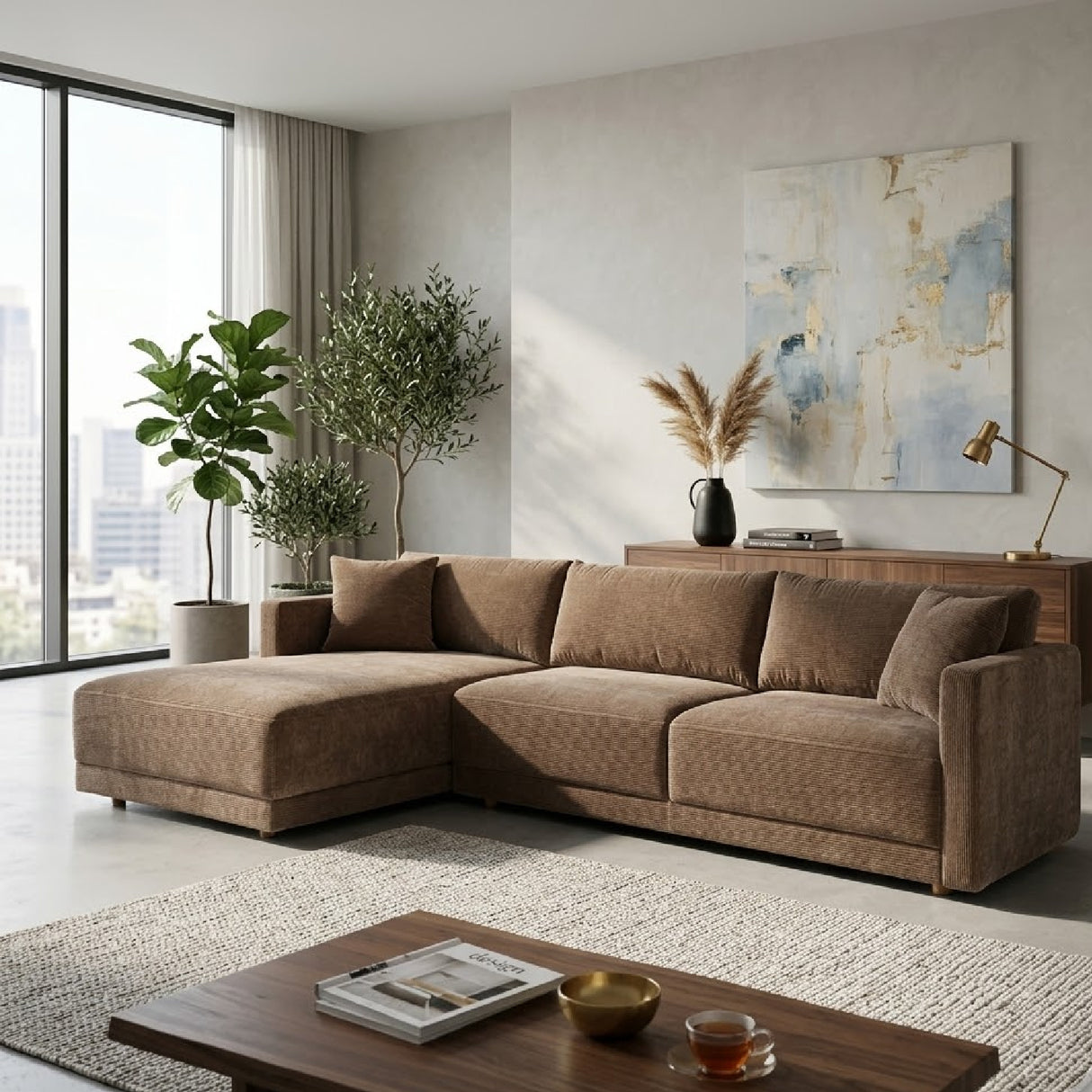   Modern Minimalist Sectional Sofa | Oroa.com