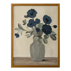   Modern European furniture - Blue Flowers Framed Painting - www.oroa.com | Oroa.com