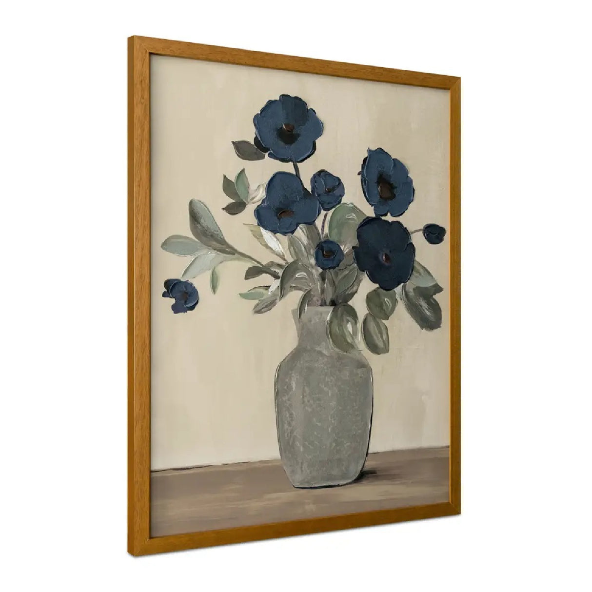   Modern European furniture - Blue Flowers Framed Painting - www.oroa.com | Oroa.com
