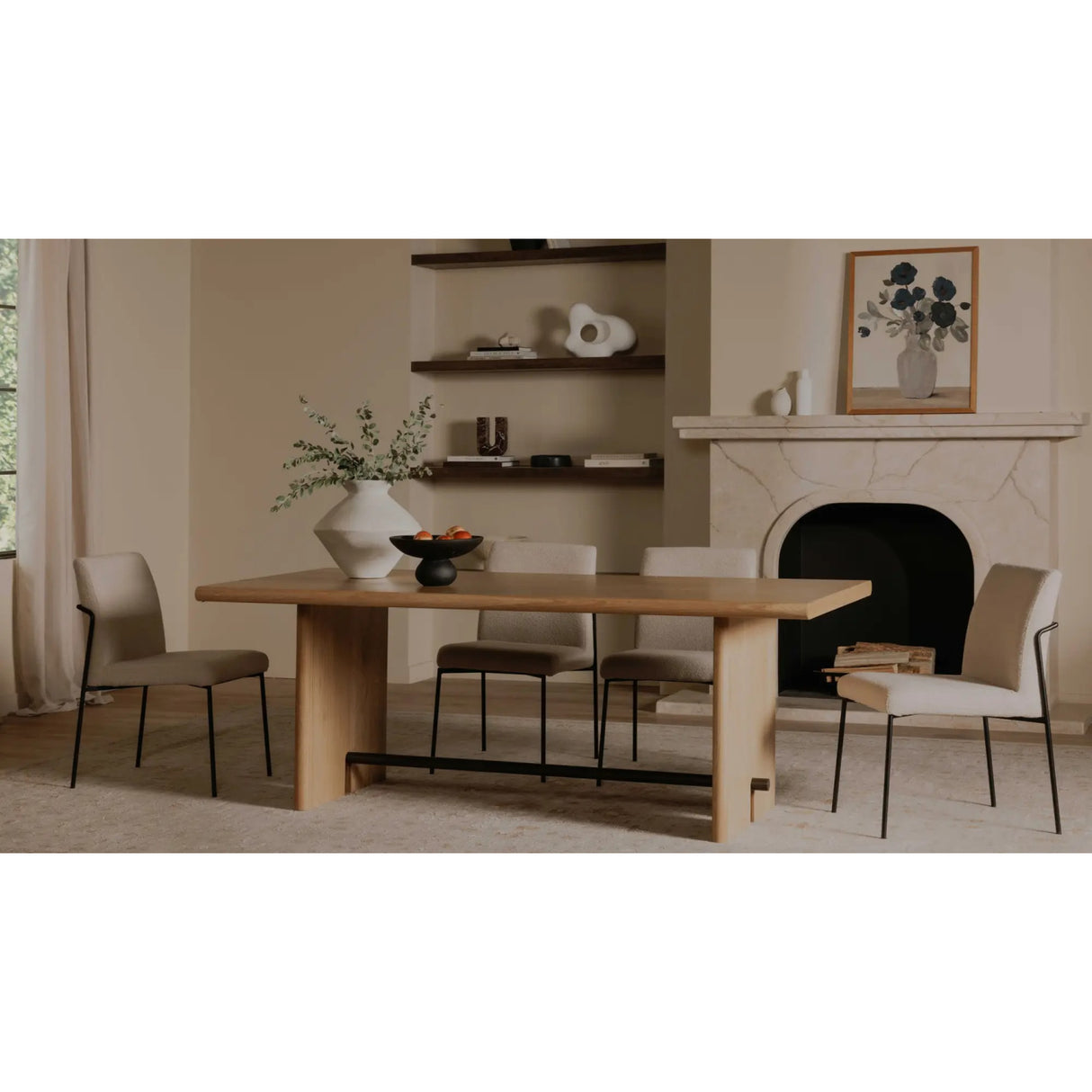   Modern European furniture - Blue Flowers Framed Painting - www.oroa.com | Oroa.com