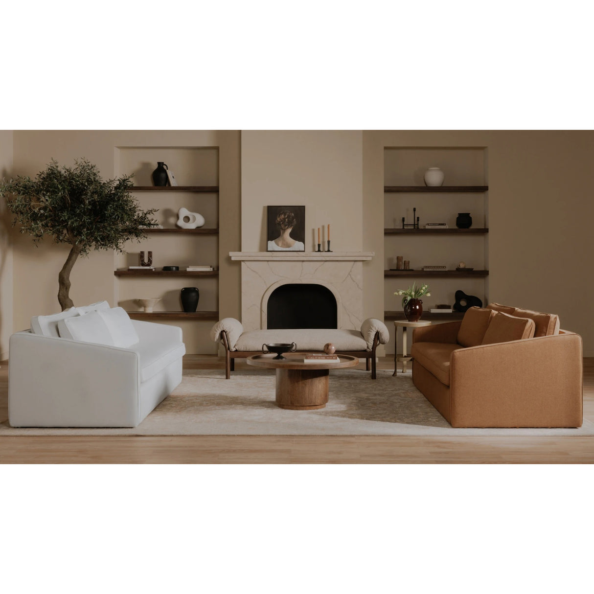   Modern European furniture - Woman's Back Profile Painting - www.oroa.com | Oroa.com