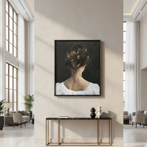   Modern European furniture - Woman's Back Profile Painting - www.oroa.com | Oroa.com