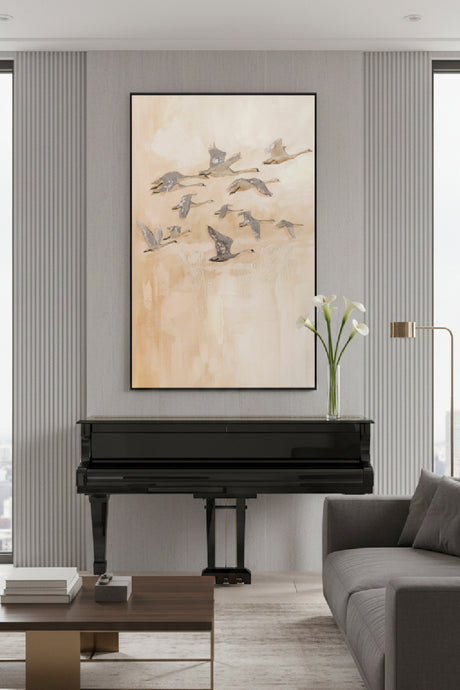   Modern European furniture - Flying Geese Framed Painting - www.oroa.com | Oroa.com