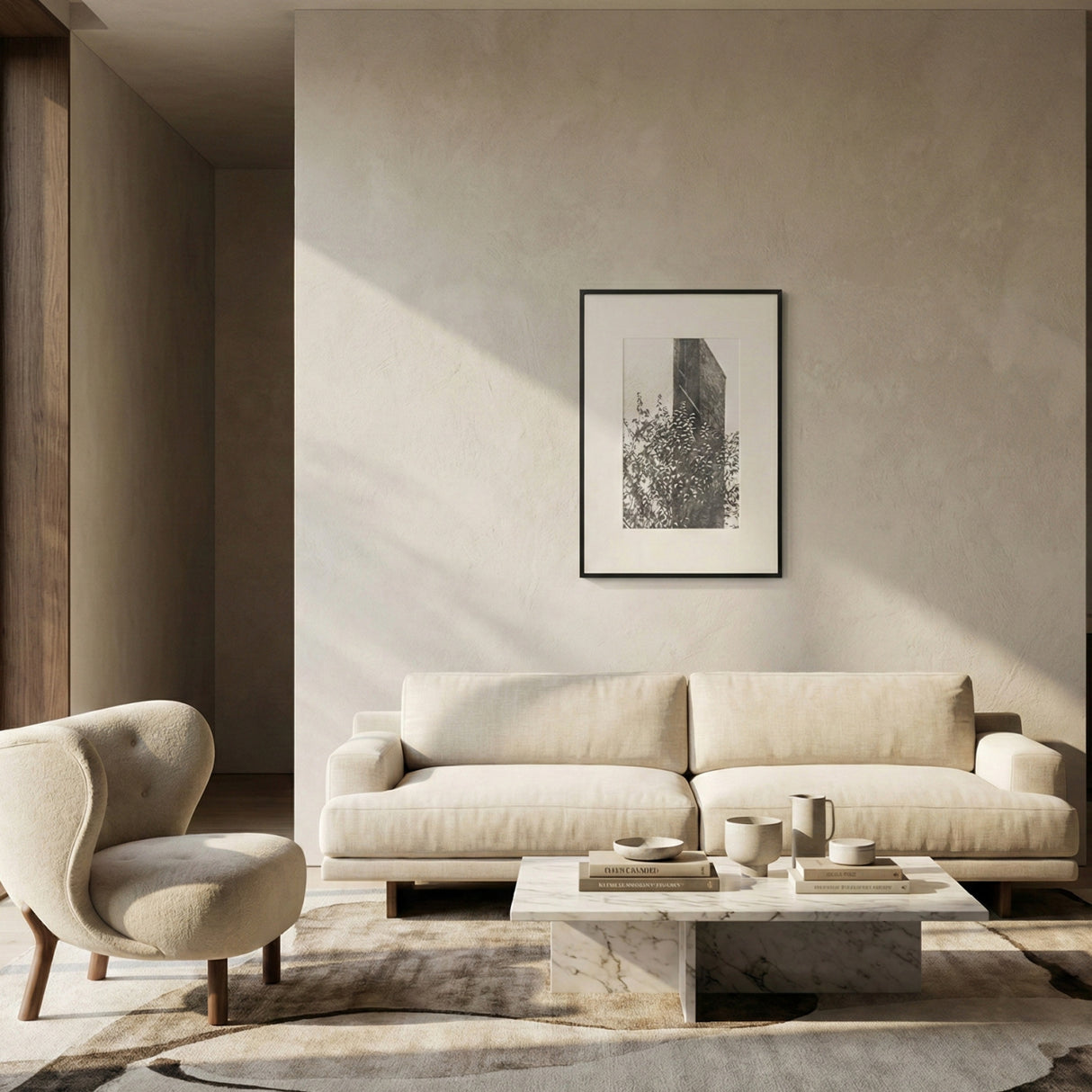   Modern European furniture - Monochromatic Framed Print - www.oroa.com | Oroa.com