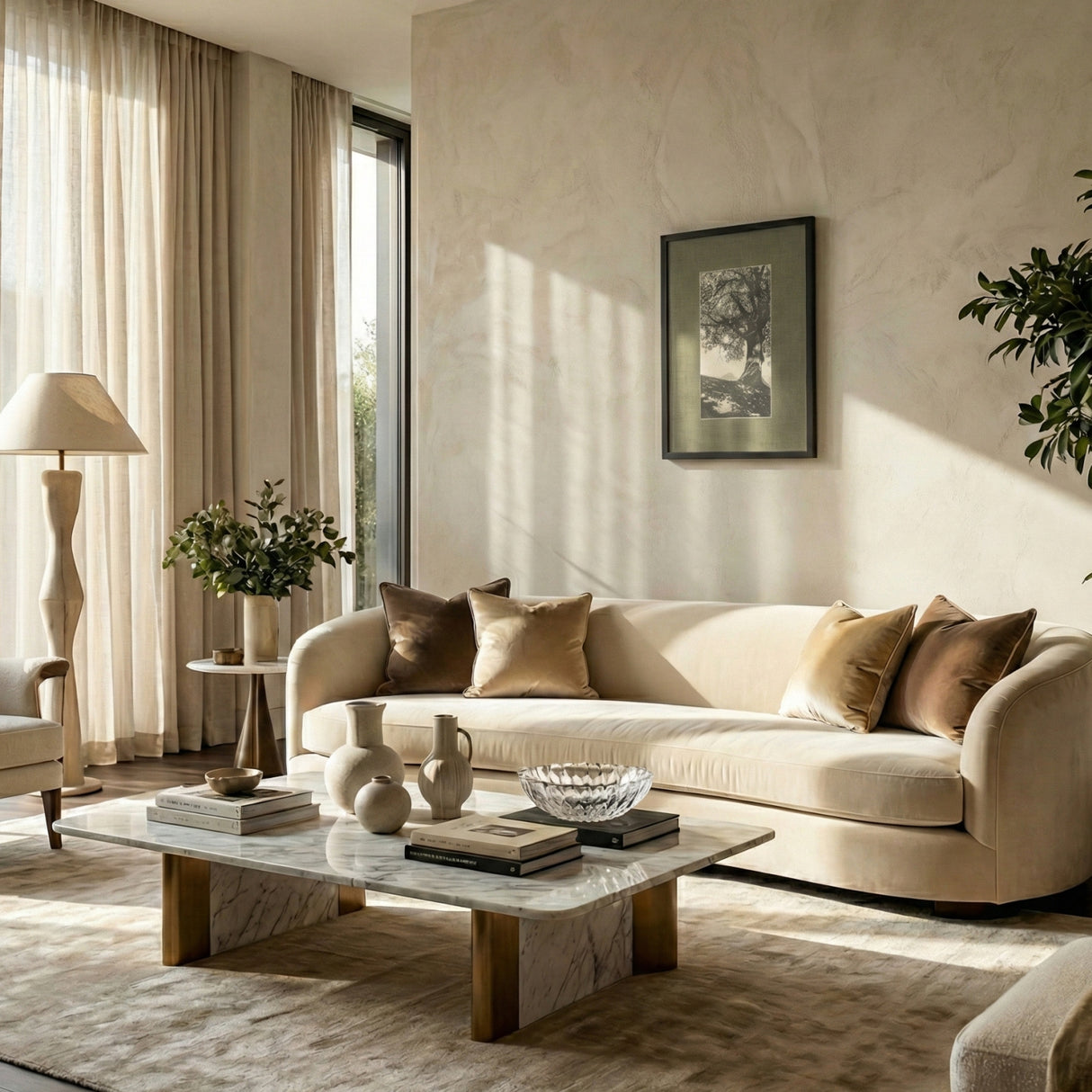   Modern European furniture - Monochromatic Tree Framed Print - www.oroa.com | Oroa.com