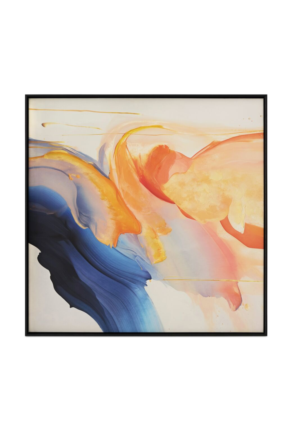   Modern European furniture - Multicolored Framed Abstract Painting - www.oroa.com | Oroa.com