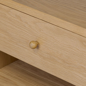   Modern European furniture - Oak Veneer 1-Drawer Nightstand - www.oroa.com | Oroa.com