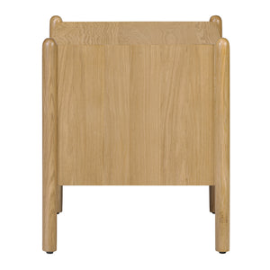   Modern European furniture - Oak Veneer 1-Drawer Nightstand - www.oroa.com | Oroa.com