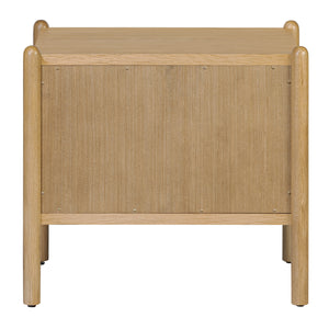   Modern European furniture - Oak Veneer 1-Drawer Nightstand - www.oroa.com | Oroa.com