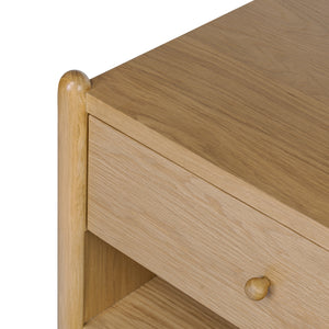   Modern European furniture - Oak Veneer 1-Drawer Nightstand - www.oroa.com | Oroa.com