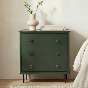   Modern European furniture - Green 3-Drawer Nightstand - www.oroa.com | Oroa.com