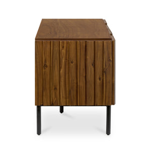   Modern European furniture - Solid Acacia 4-Door Media Cabinet - www.oroa.com | Oroa.com