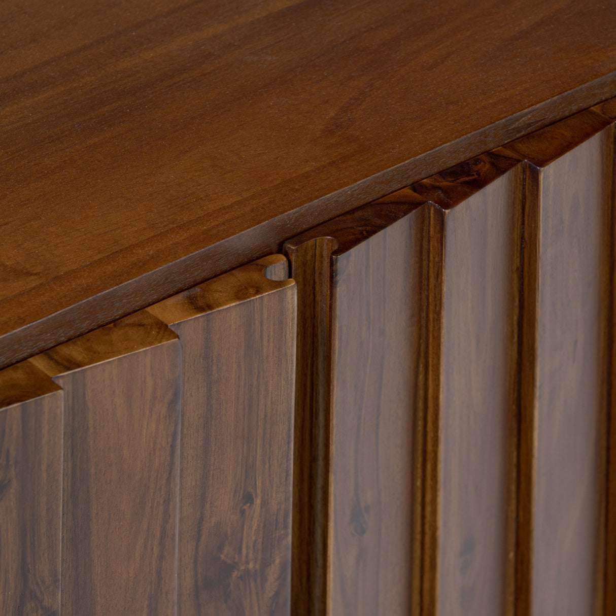   Modern European furniture - Solid Acacia 4-Door Media Cabinet - www.oroa.com | Oroa.com