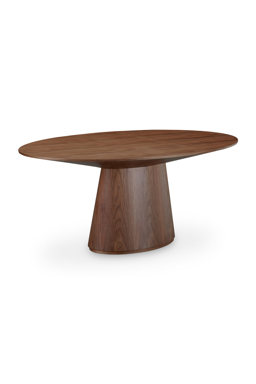   Modern European furniture - Walnut Veneer Oval Dining Table - www.oroa.com | Oroa.com