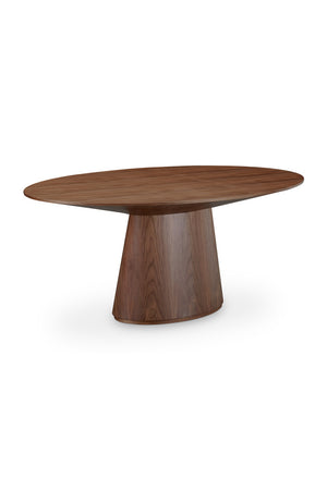   Modern European furniture - Walnut Veneer Oval Dining Table - www.oroa.com | Oroa.com