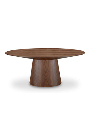   Modern European furniture - Walnut Veneer Oval Dining Table - www.oroa.com | Oroa.com