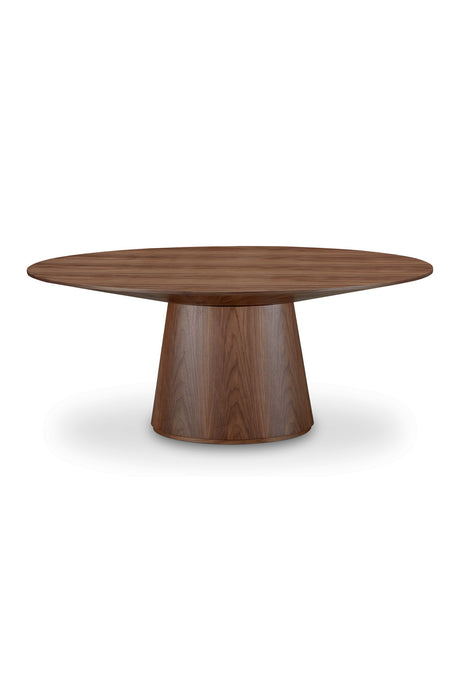   Modern European furniture - Walnut Veneer Oval Dining Table - www.oroa.com | Oroa.com