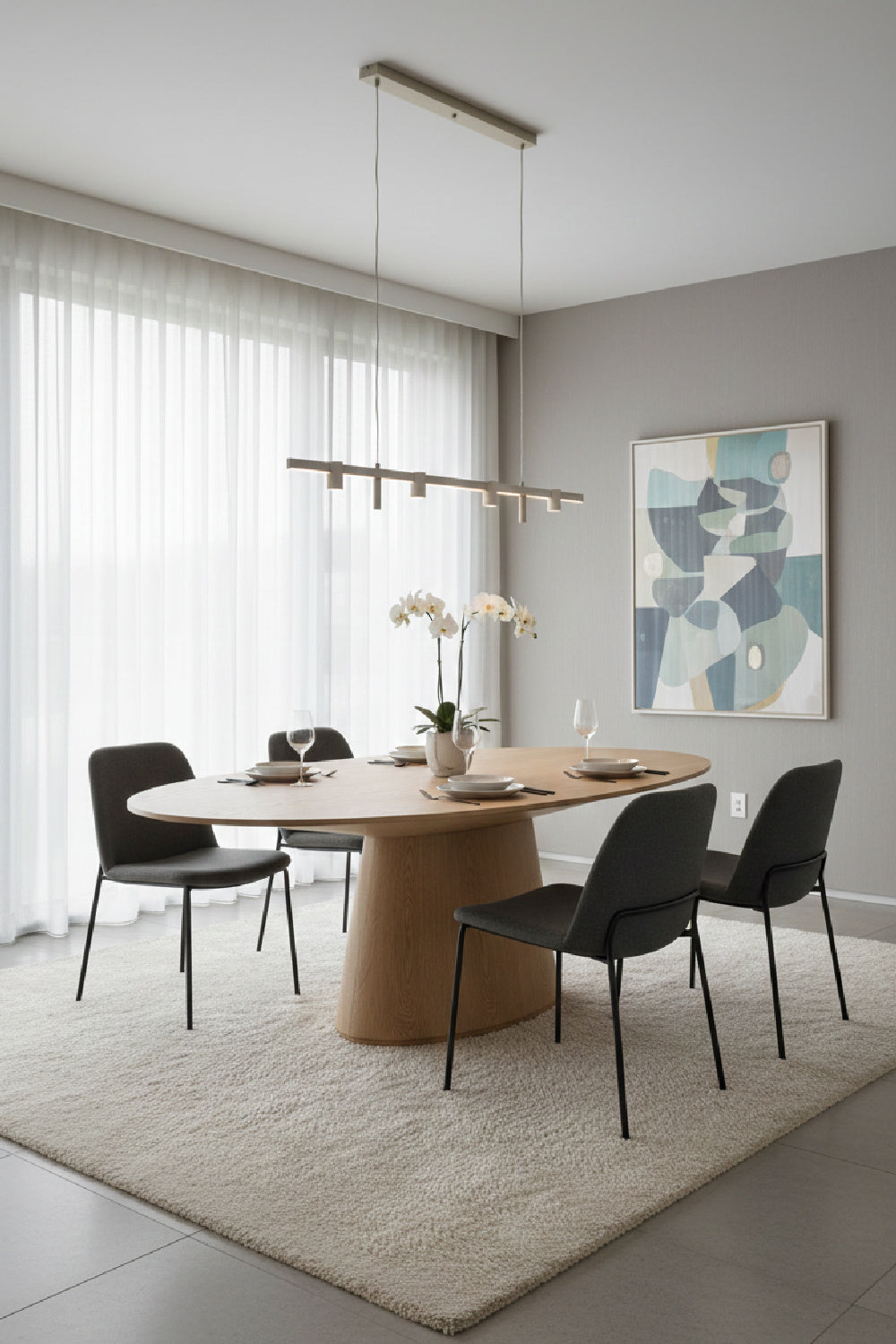   Modern European furniture - Oval Natural Oak Dining Table - www.oroa.com | Oroa.com