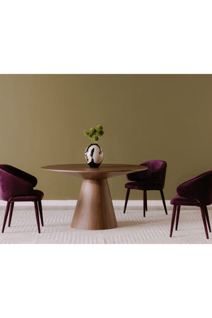   Modern European furniture - Round Oak Veneer Dining Table - www.oroa.com | Oroa.com
