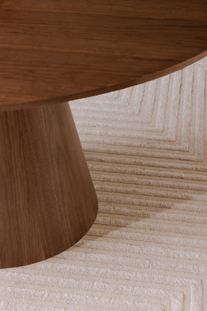   Modern European furniture - Round Oak Veneer Dining Table - www.oroa.com | Oroa.com