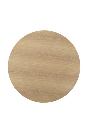   Modern European furniture - Round Oak Veneer Dining Table - www.oroa.com | Oroa.com
