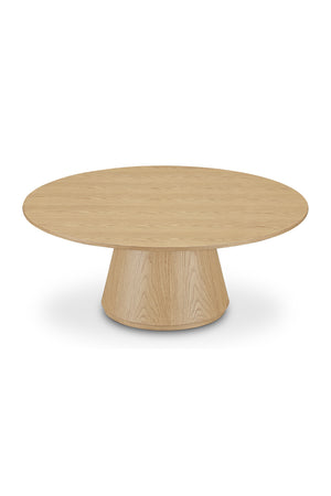   Modern European furniture - Round Oak Veneer Coffee Table - www.oroa.com | Oroa.com