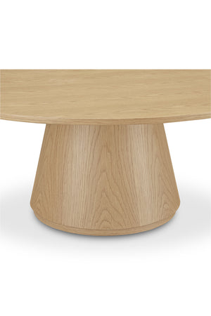   Modern European furniture - Round Oak Veneer Coffee Table - www.oroa.com | Oroa.com