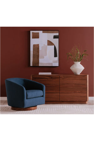   Modern European furniture - Curved Swivel Accent Chair - www.oroa.com | Oroa.com