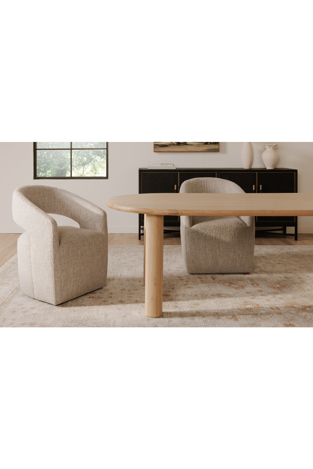   Modern European furniture - Split-Back Rolling Dining Chair - www.oroa.com | Oroa.com