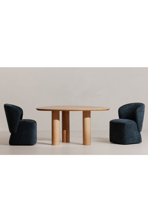   Modern European furniture - Curved Back Rolling Dining Chair - www.oroa.com | Oroa.com