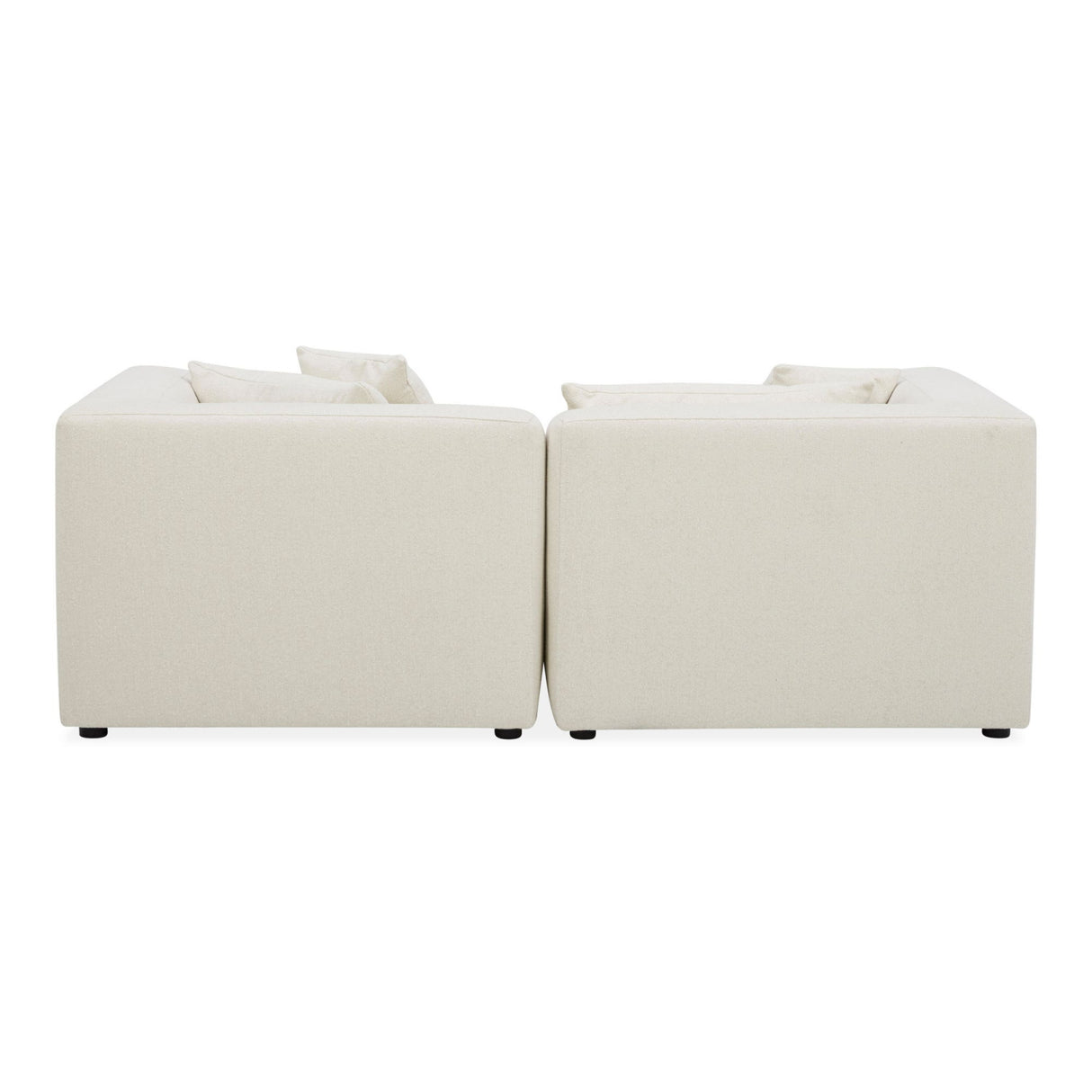   Modern European furniture - White Modular Chair With Ottoman - www.oroa.com | Oroa.com