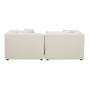   Modern European furniture - White Modular Chair With Ottoman - www.oroa.com | Oroa.com