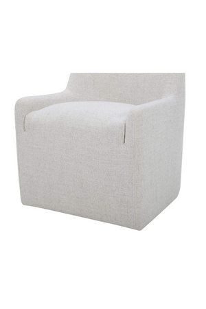   Modern European furniture - Upholstered Rolling Dining Chair - www.oroa.com | Oroa.com