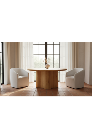  Modern European furniture - Upholstered Rolling Dining Chair - www.oroa.com | Oroa.com