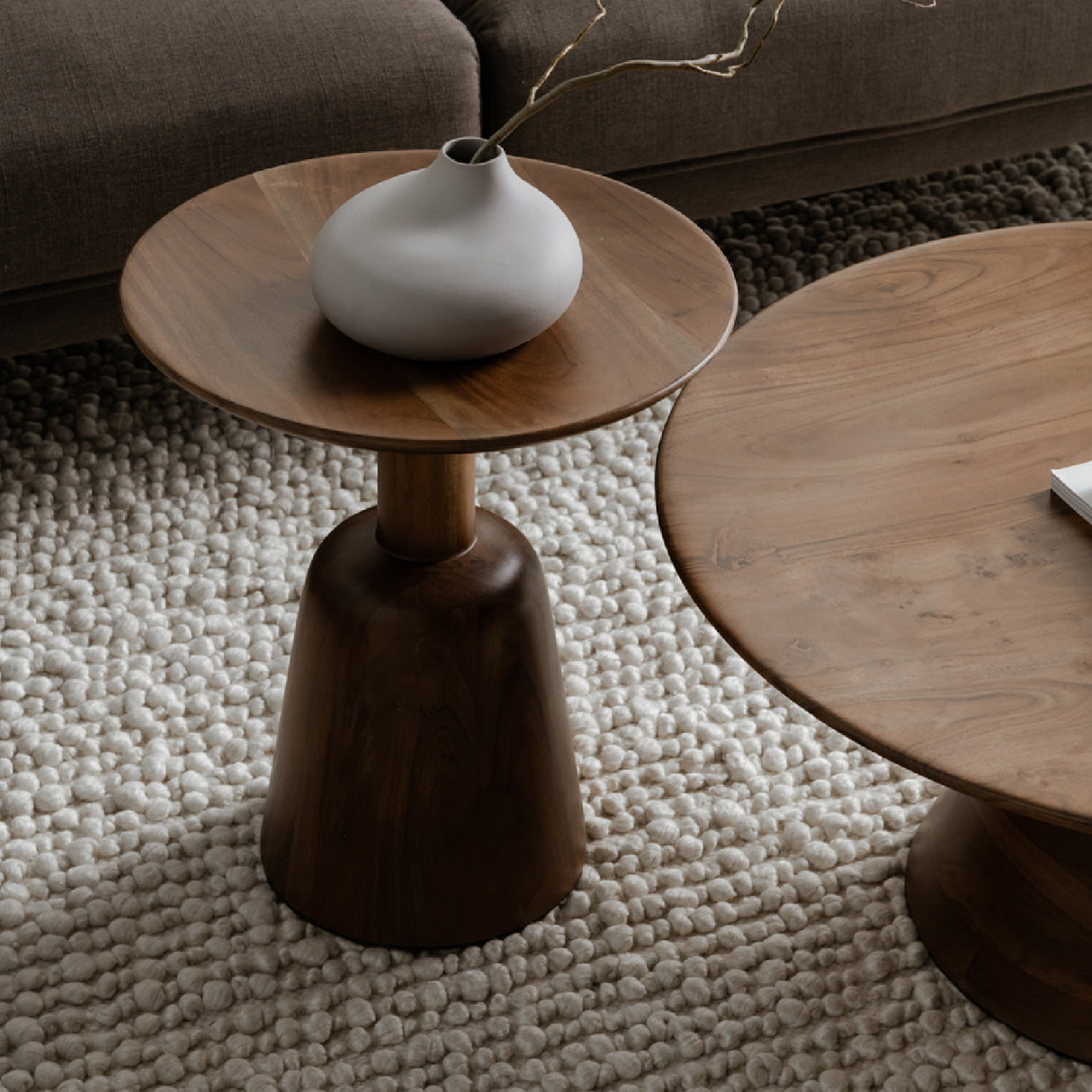   Modern European furniture - Round Wooden End Table - www.oroa.com | Oroa.com